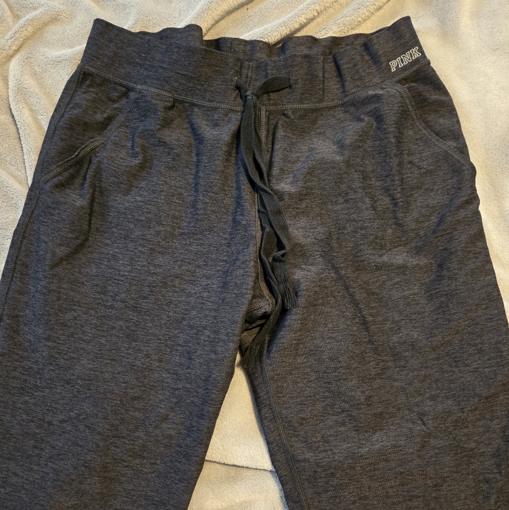 Pink Victoria's Secret gray yoga pants, Med